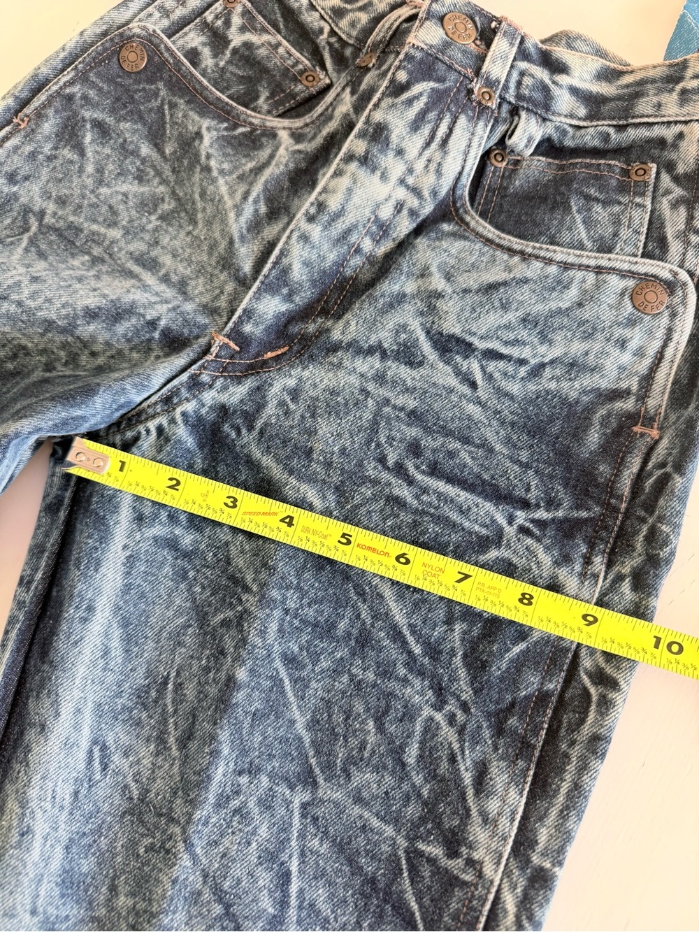NEW Vintage 80s acid wash Chemin de Fer jeans  Rare Iconic deadstock Nwt - Picture 9 of 10